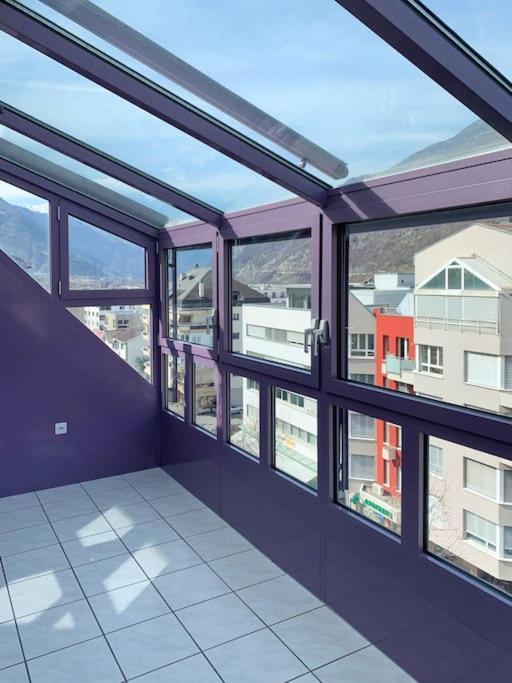 Charming Penthouse With Veranda In The Center Of Brig-Glis